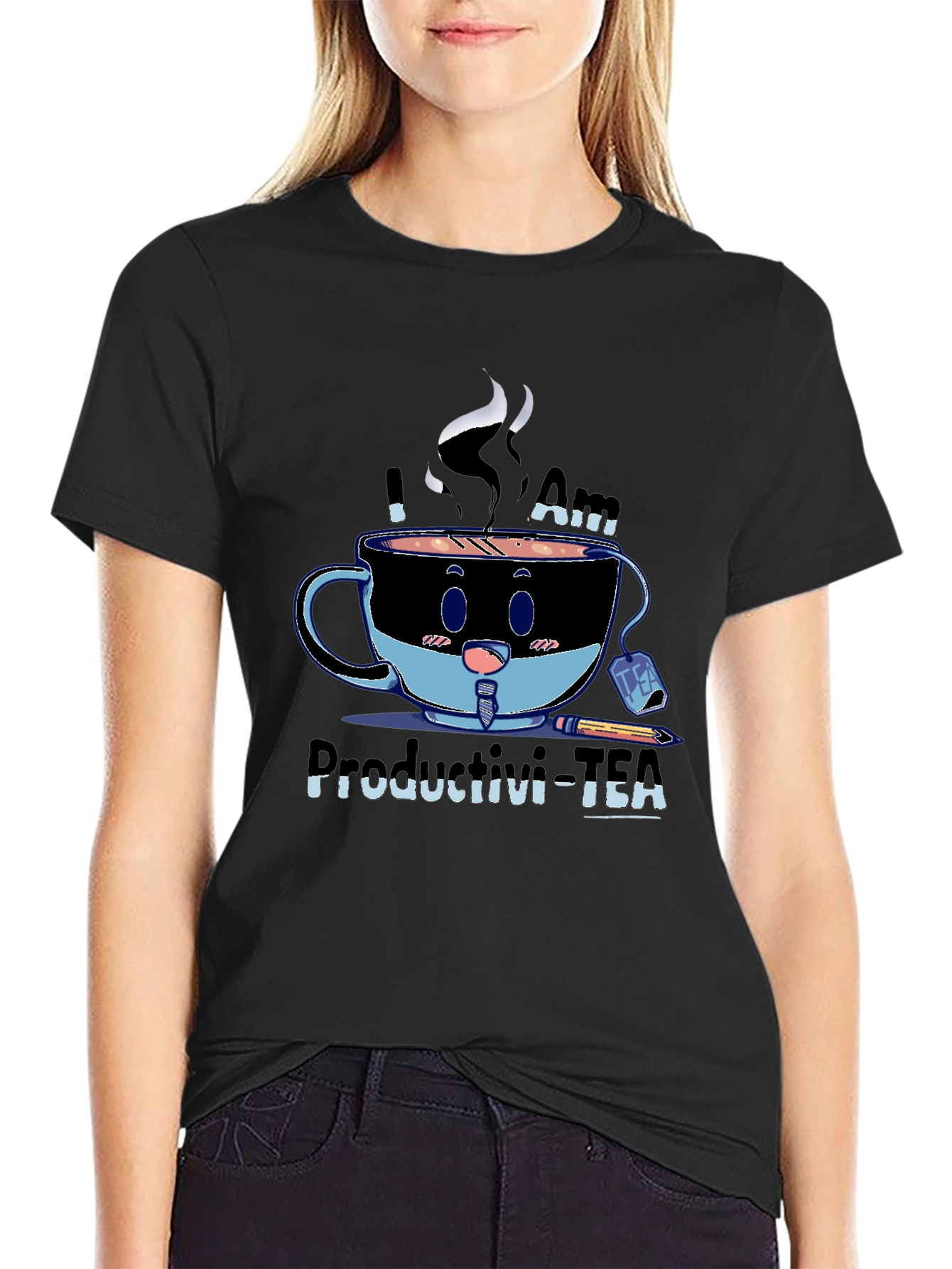 Productivi-TEA Graphic T-Shirt - Black