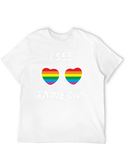 I See Rainbows Pride T-Shirt - Heart Sunglasses