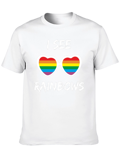 I See Rainbows Pride T-Shirt - Heart Sunglasses