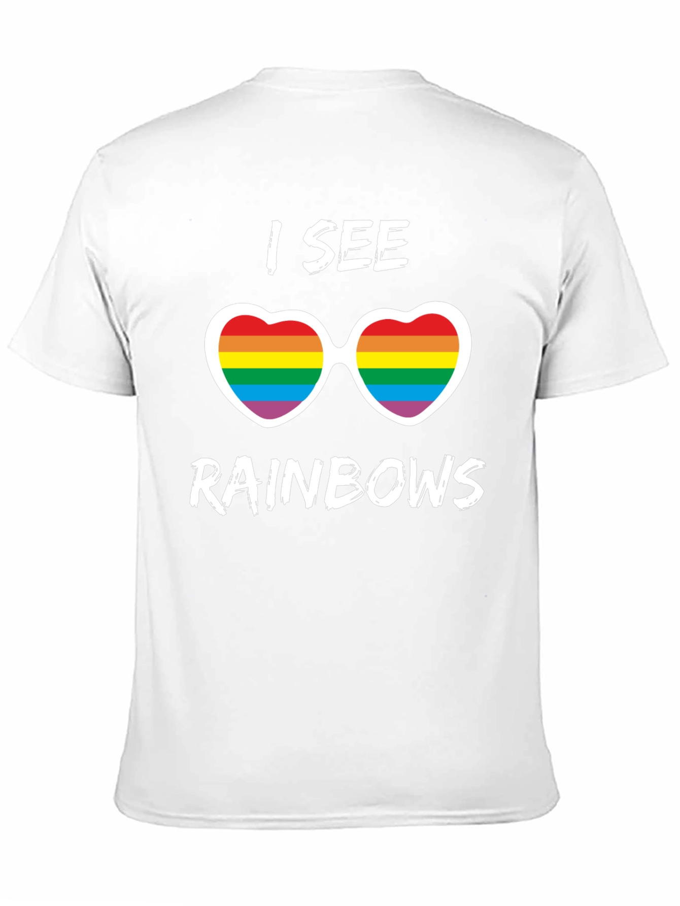 I See Rainbows Pride T-Shirt - Heart Sunglasses