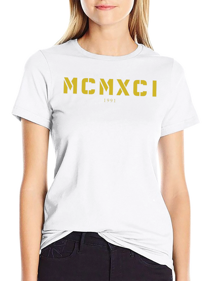 MCMXCI 1991 Graphic T-Shirt