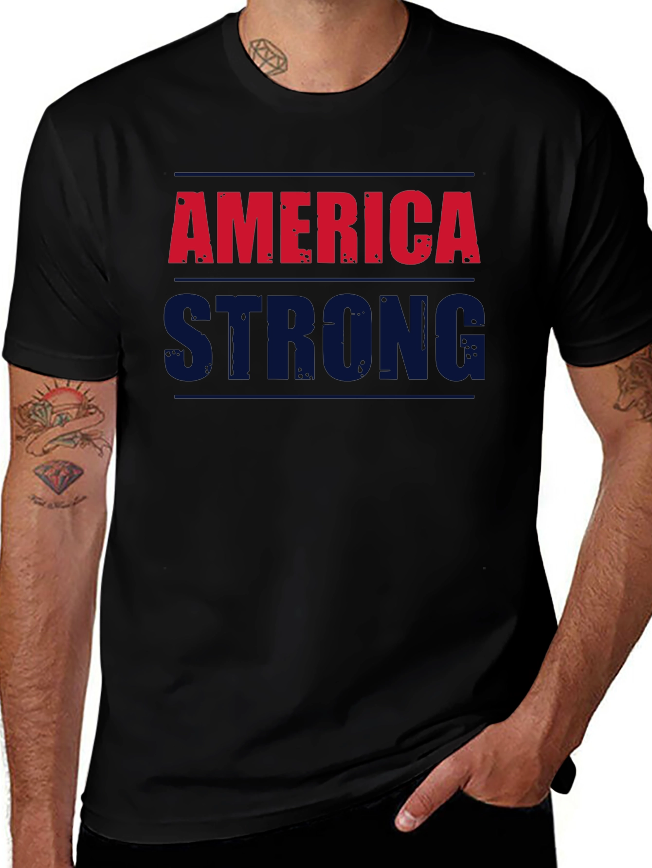 America Strong Graphic T-Shirt