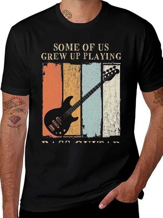 Vintage Bass Guitar T-Shirt - Musician Tee