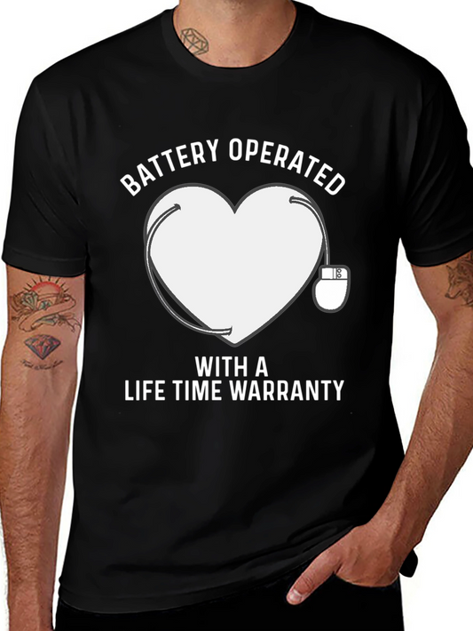 Battery Operated Heart T-Shirt Lifetime Warranty