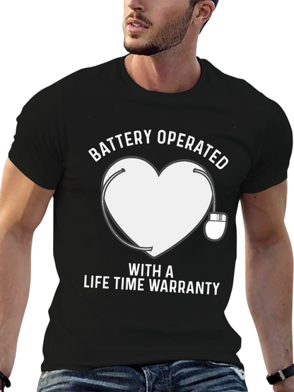 Battery Operated Heart T-Shirt Lifetime Warranty