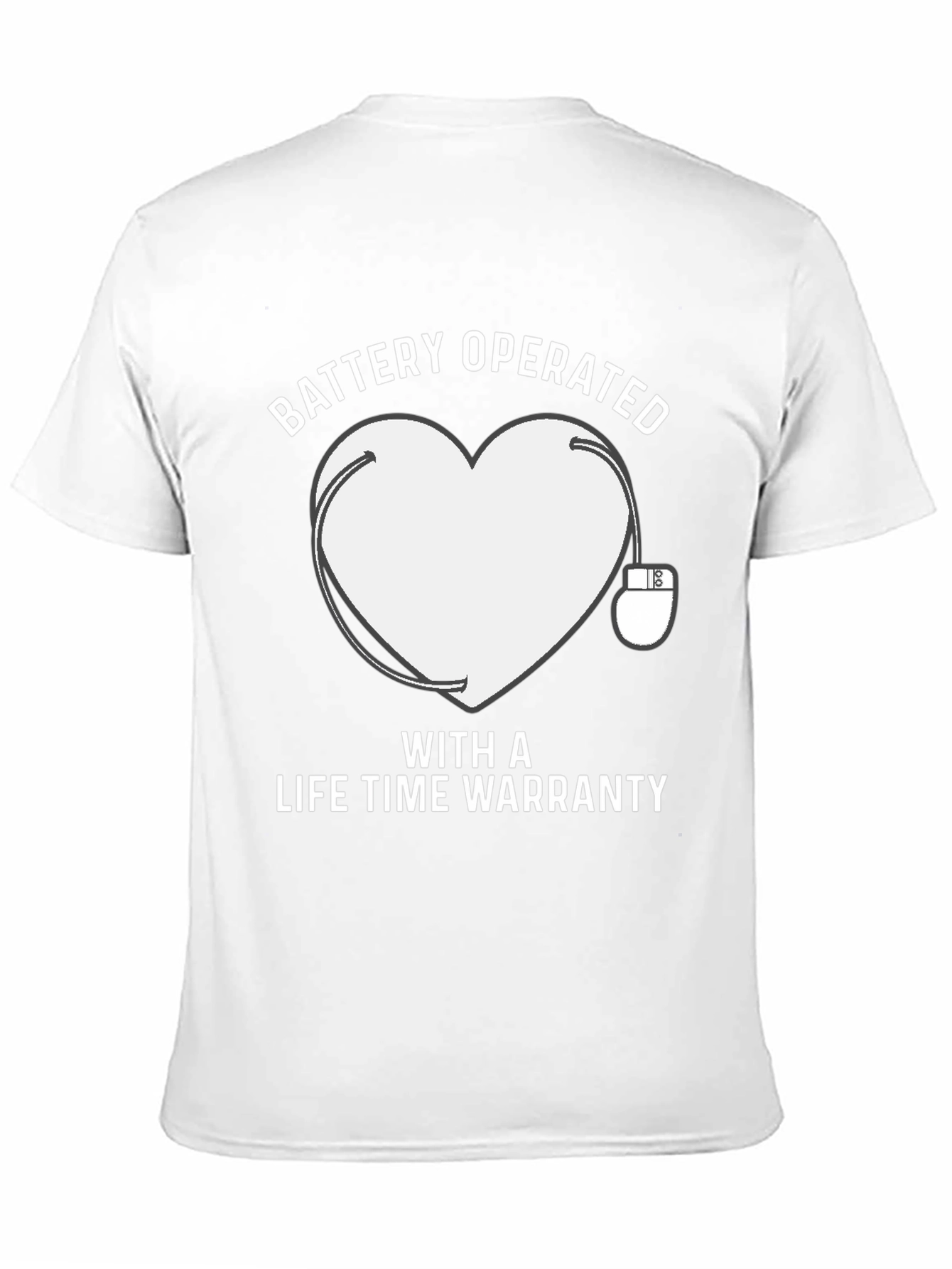 Battery Operated Heart T-Shirt Lifetime Warranty