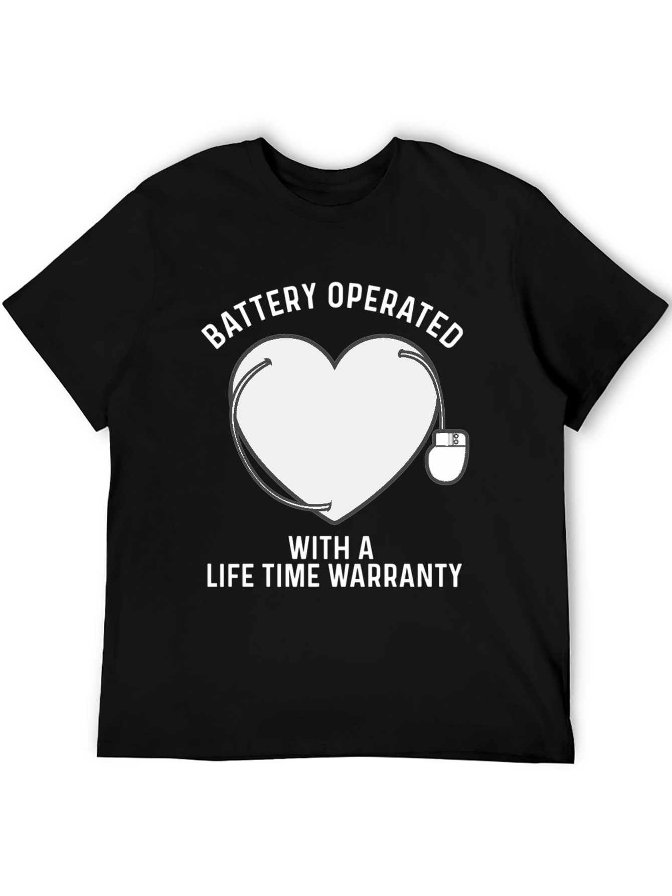 Battery Operated Heart T-Shirt Lifetime Warranty