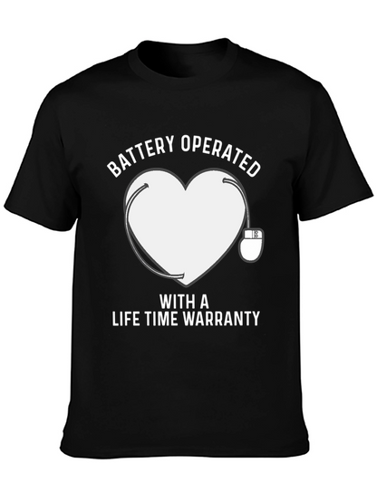 Battery Operated Heart T-Shirt Lifetime Warranty