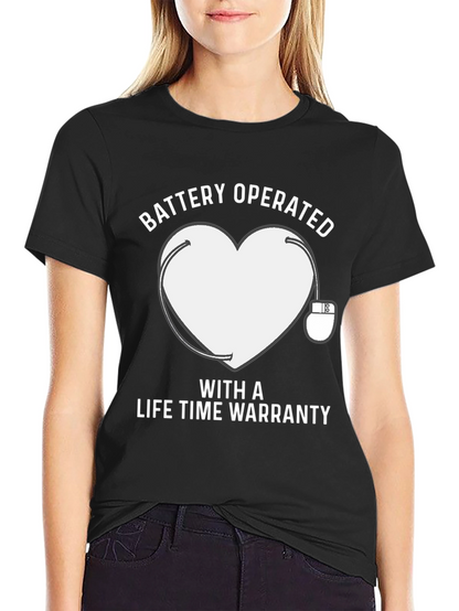 Battery Operated Heart T-Shirt Lifetime Warranty