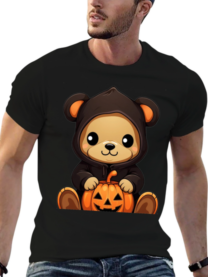 Halloween Teddy Bear Pumpkin T-Shirt