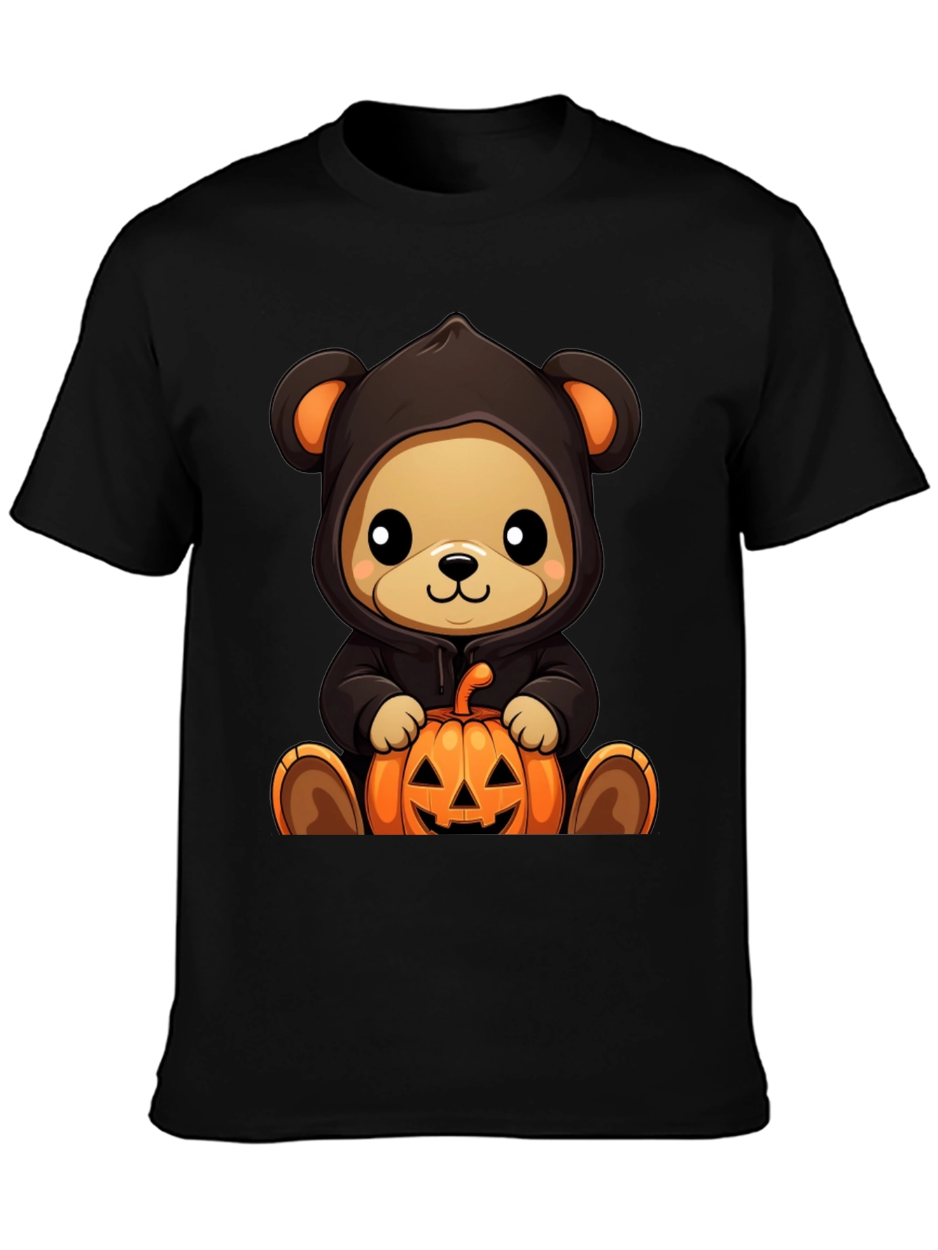 Halloween Teddy Bear Pumpkin T-Shirt