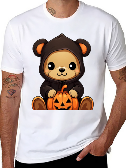 Halloween Teddy Bear Pumpkin T-Shirt