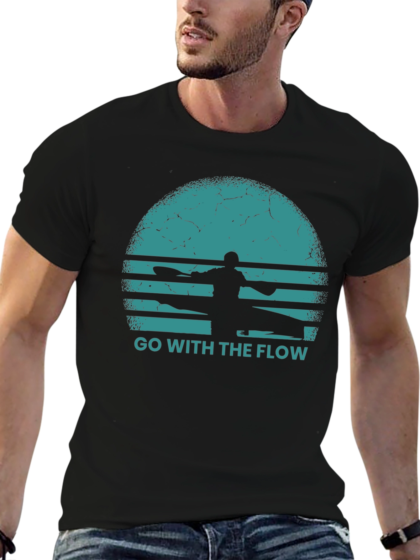 Go With The Flow Kayak T-Shirt