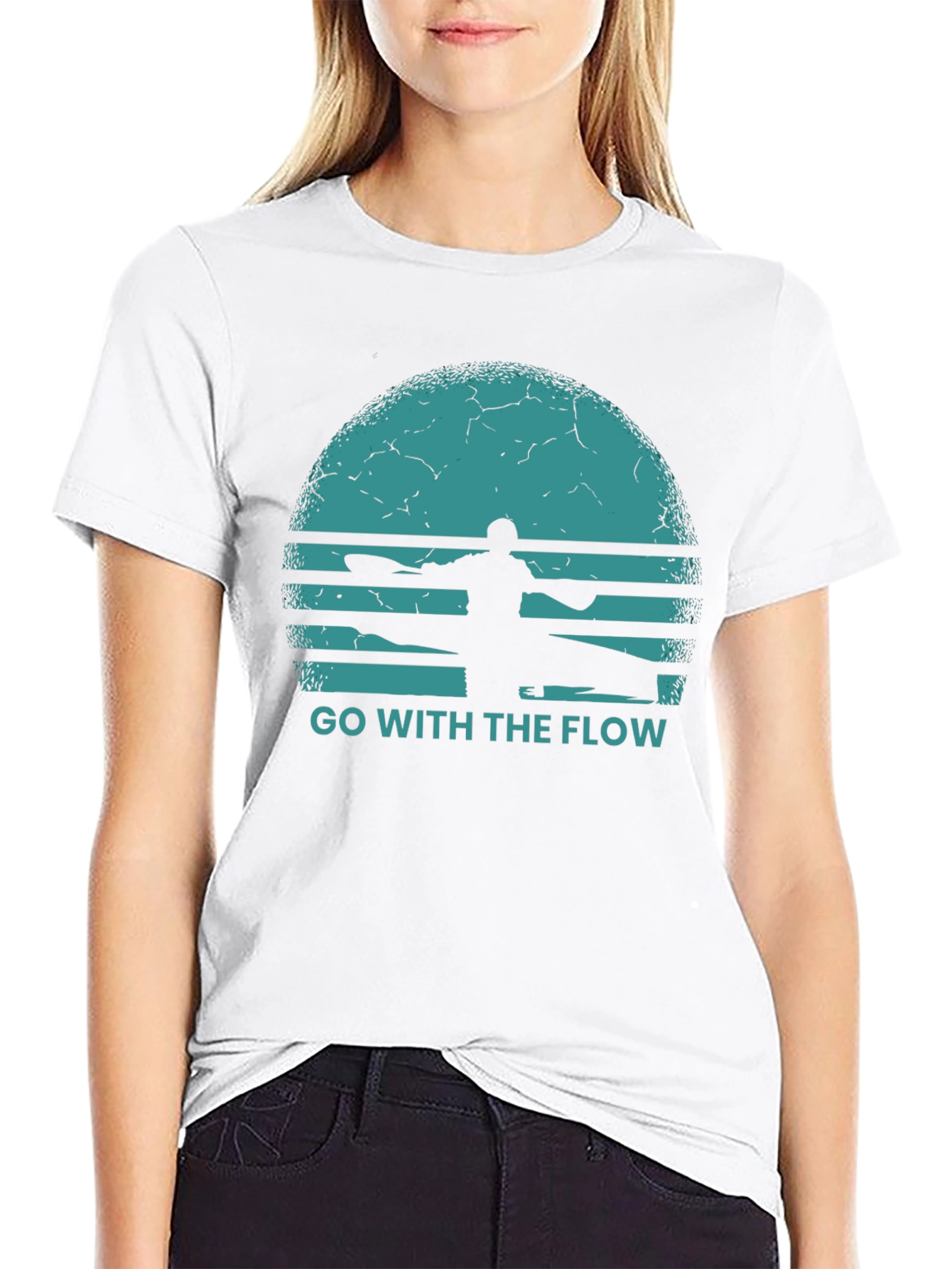 Go With The Flow Kayak T-Shirt