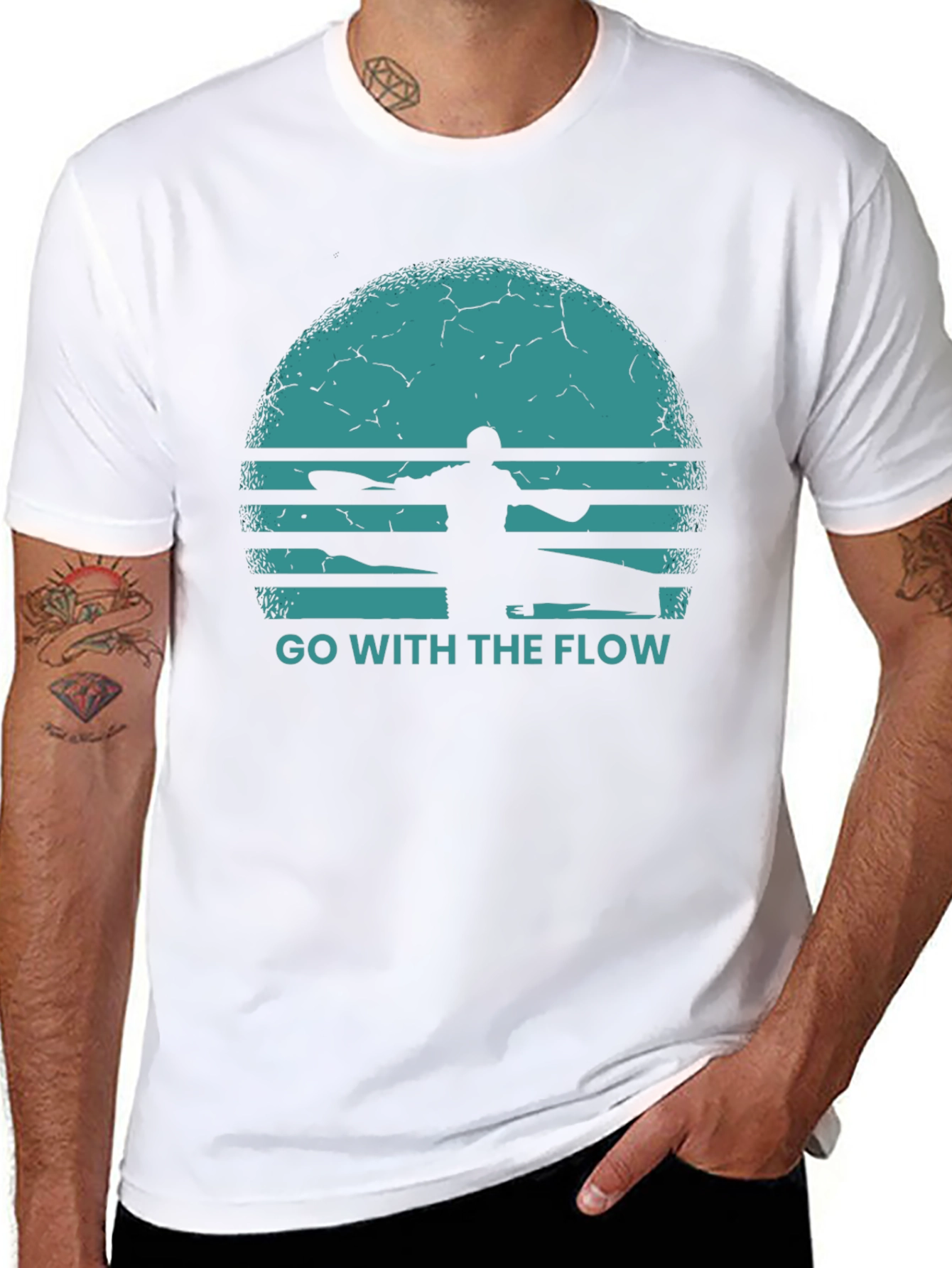 Go With The Flow Kayak T-Shirt
