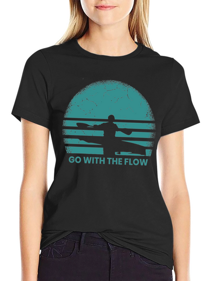 Go With The Flow Kayak T-Shirt
