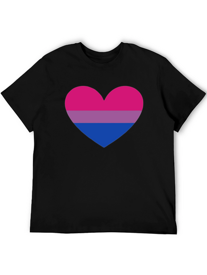 Bisexual Pride Heart T-Shirt - LGBTQ+ Tee