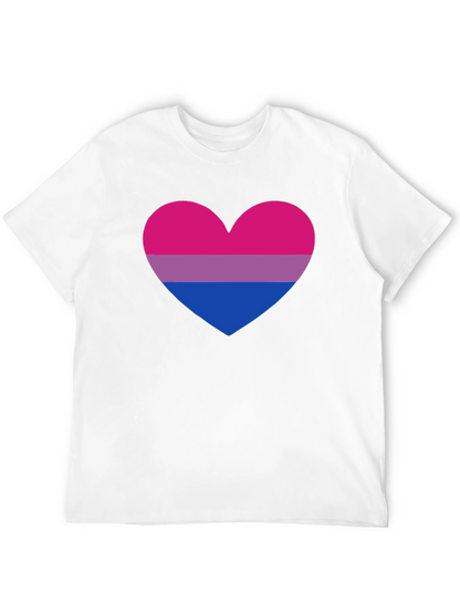 Bisexual Pride Heart T-Shirt - LGBTQ+ Tee