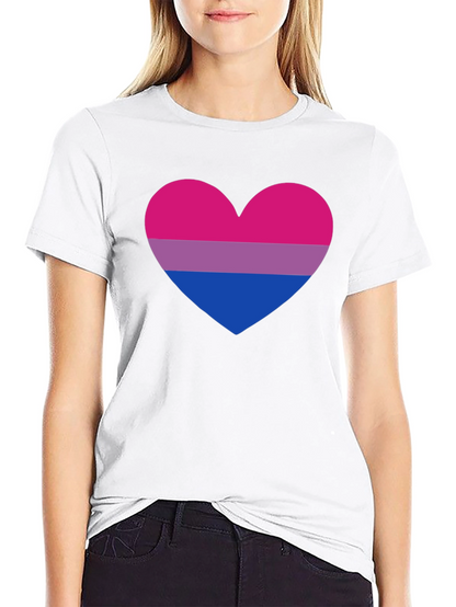 Bisexual Pride Heart T-Shirt - LGBTQ+ Tee