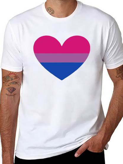 Bisexual Pride Heart T-Shirt - LGBTQ+ Tee
