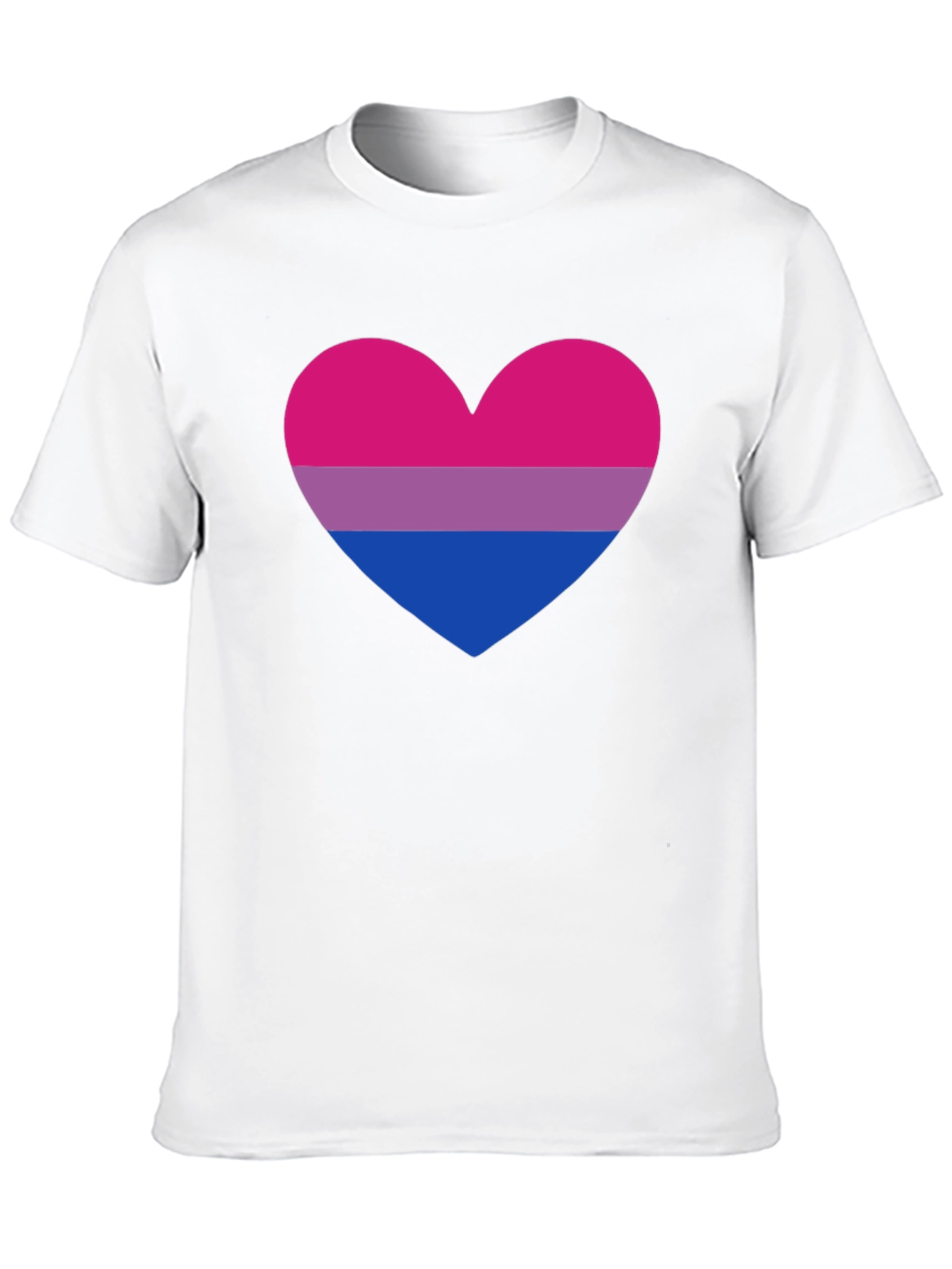 Bisexual Pride Heart T-Shirt - LGBTQ+ Tee