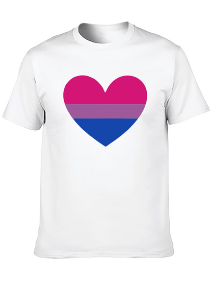 Bisexual Pride Heart T-Shirt - LGBTQ+ Tee