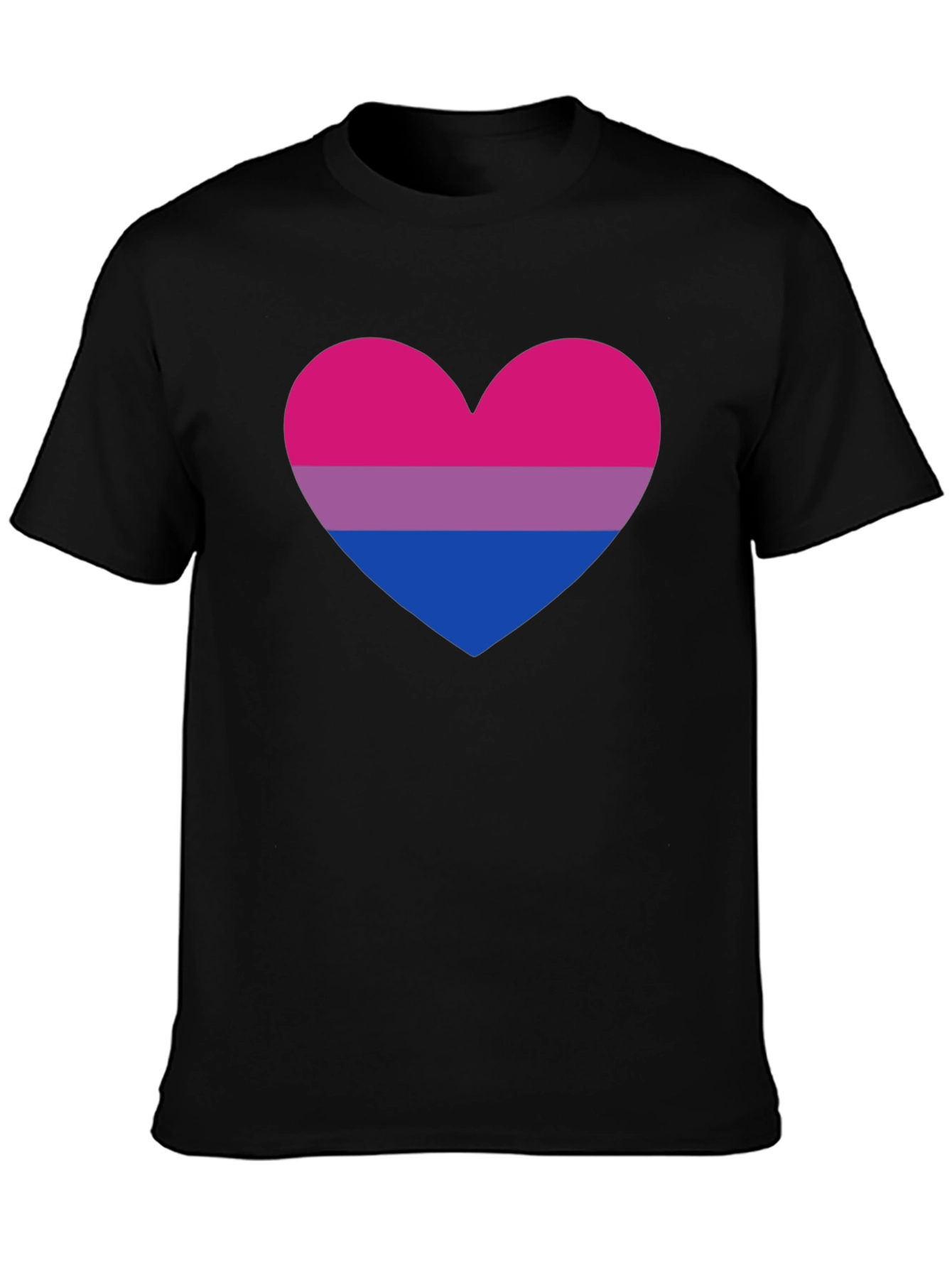 Bisexual Pride Heart T-Shirt - LGBTQ+ Tee