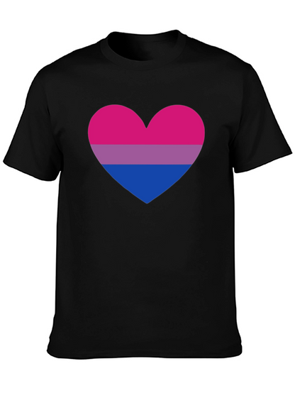 Bisexual Pride Heart T-Shirt - LGBTQ+ Tee