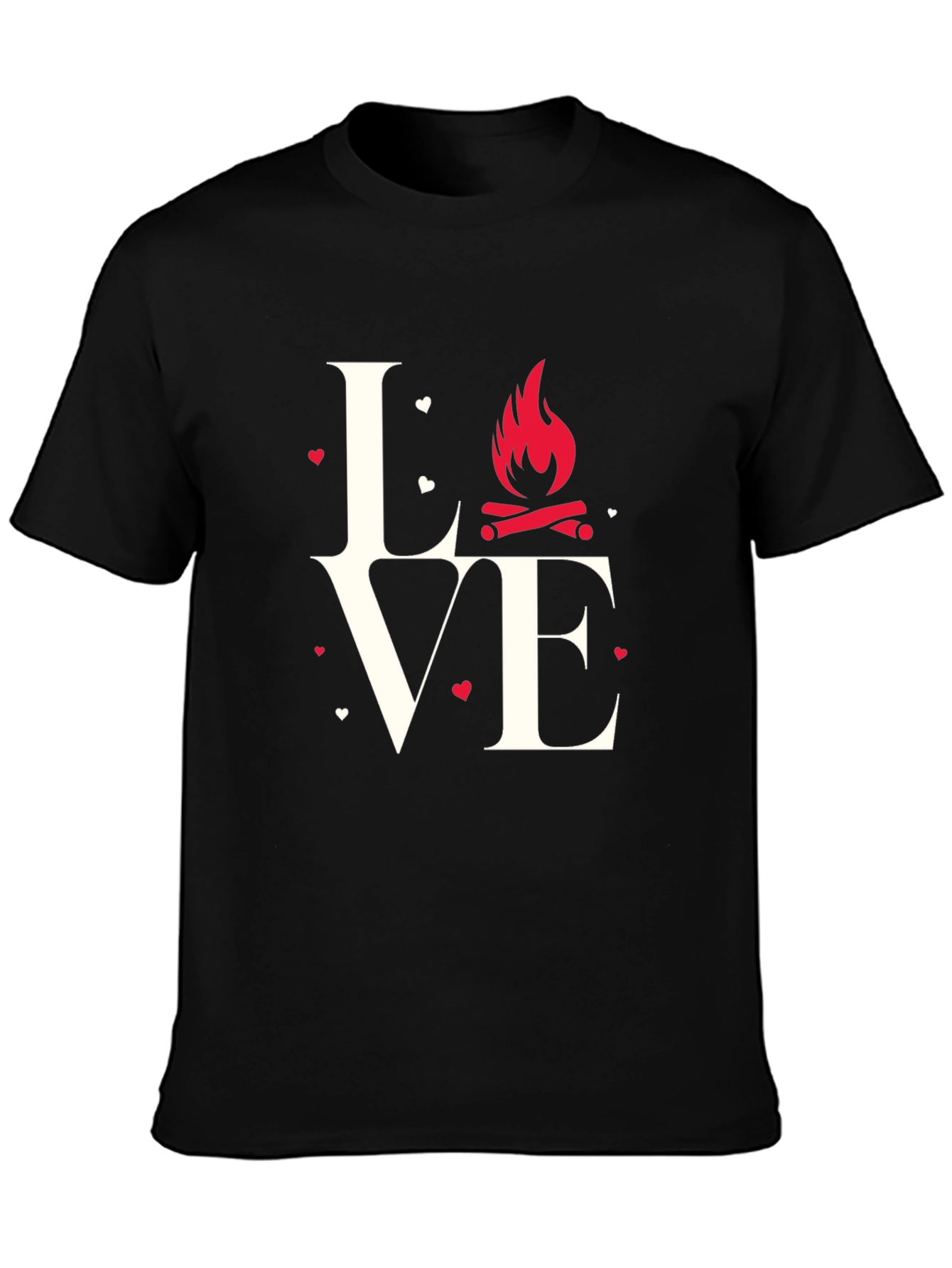 Love Camping Graphic T-Shirt - Black