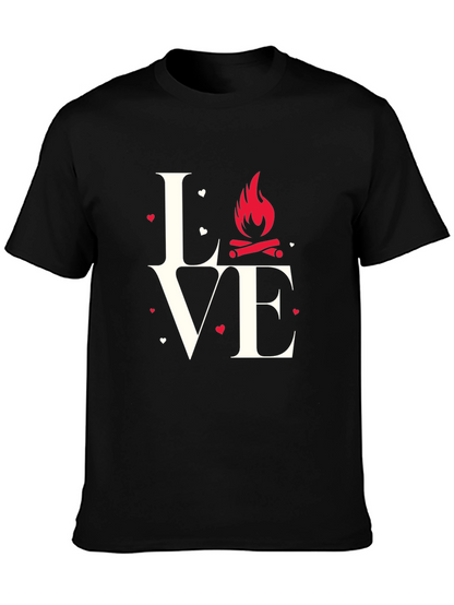 Love Camping Graphic T-Shirt - Black