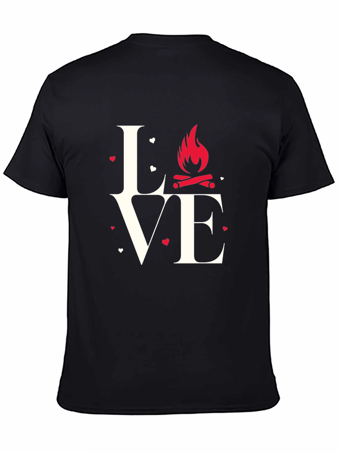 Love Camping Graphic T-Shirt - Black
