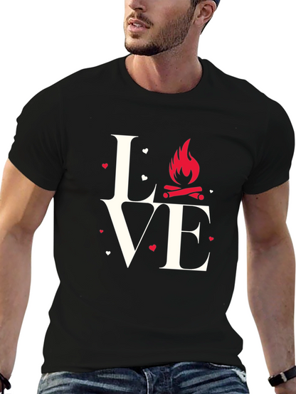 Love Camping Graphic T-Shirt - Black
