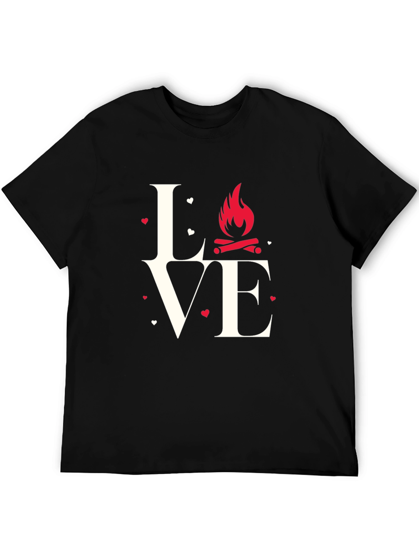 Love Camping Graphic T-Shirt - Black