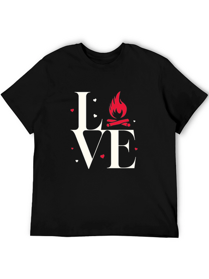 Love Camping Graphic T-Shirt - Black
