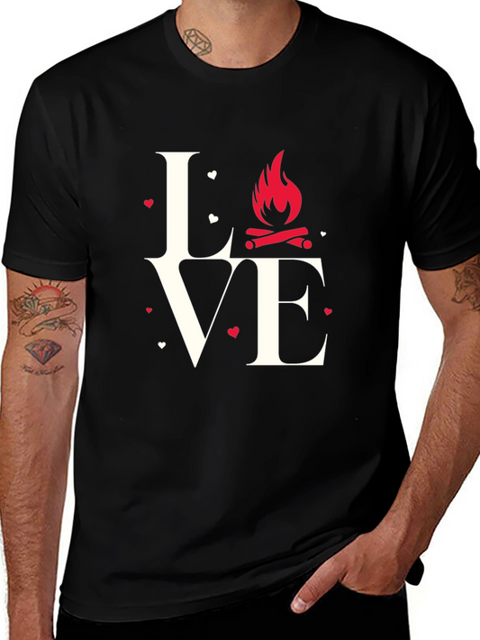 Love Camping Graphic T-Shirt - Black