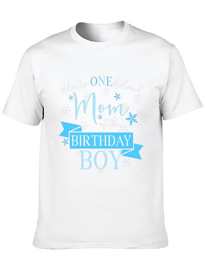 Winter ONEderland Mom Birthday Boy T-Shirt