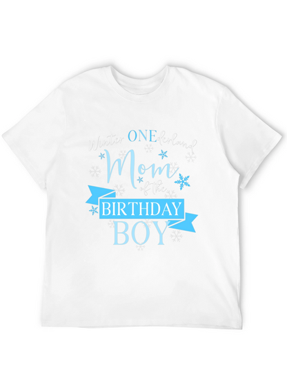 Winter ONEderland Mom Birthday Boy T-Shirt