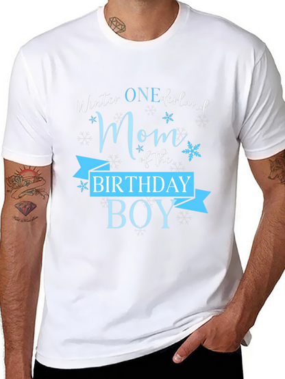 Winter ONEderland Mom Birthday Boy T-Shirt