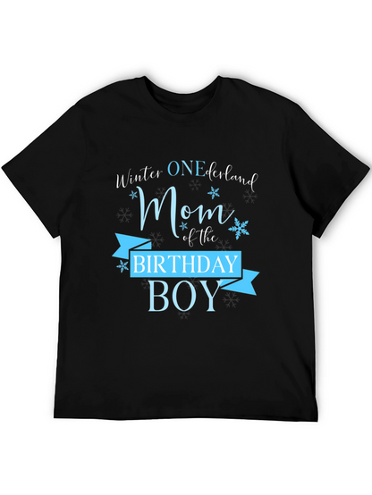 Winter ONEderland Mom Birthday Boy T-Shirt