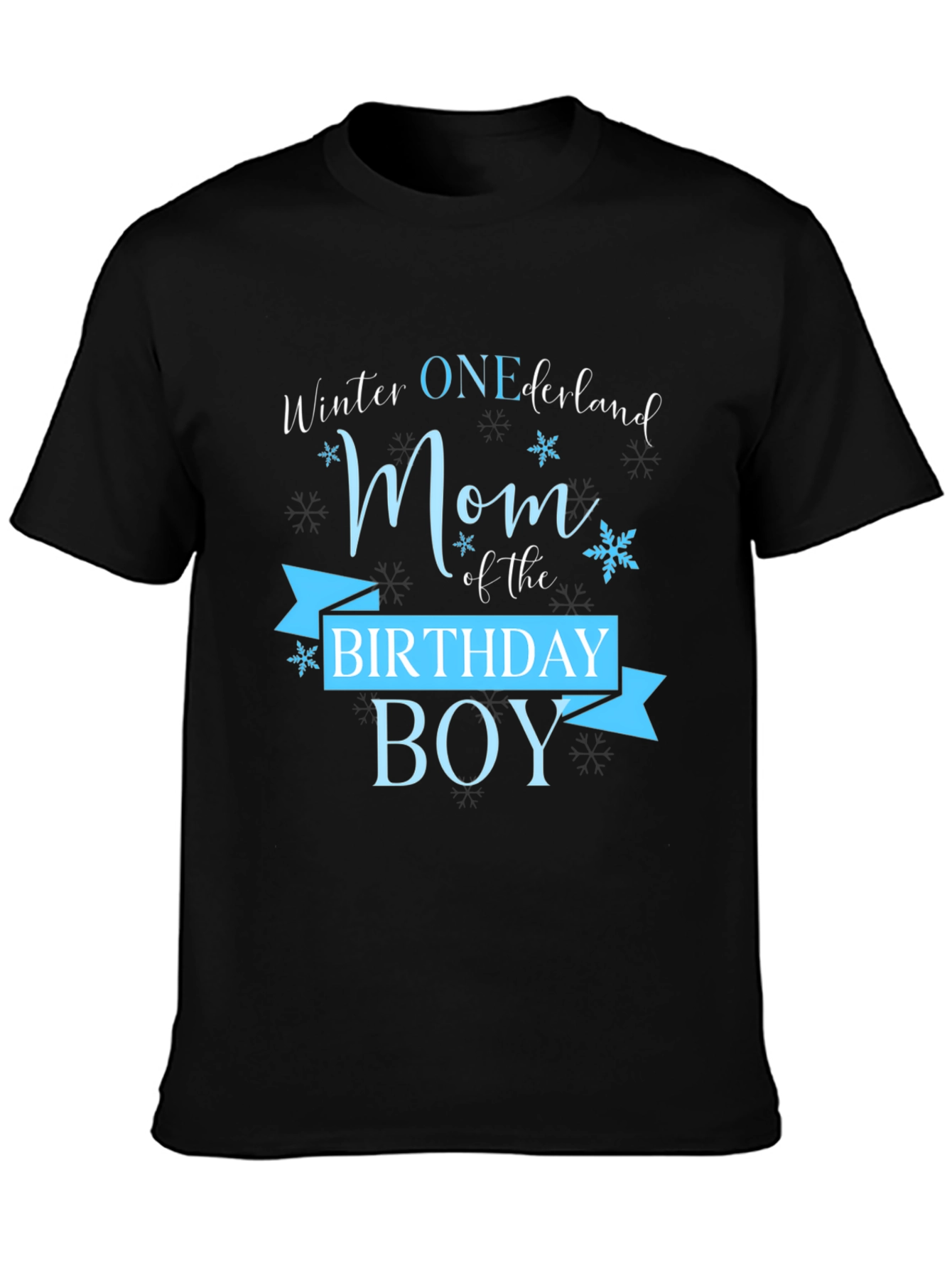 Winter ONEderland Mom Birthday Boy T-Shirt