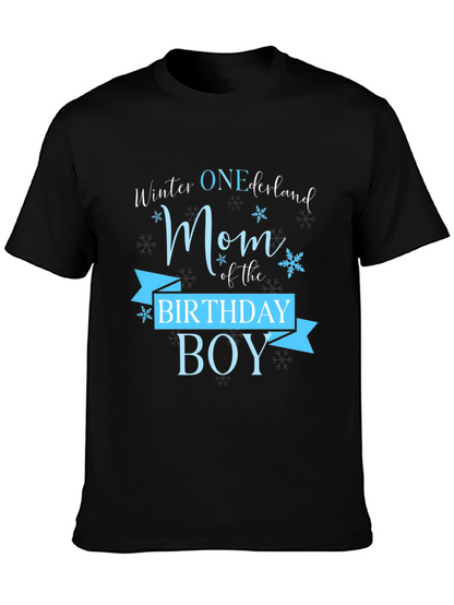 Winter ONEderland Mom Birthday Boy T-Shirt
