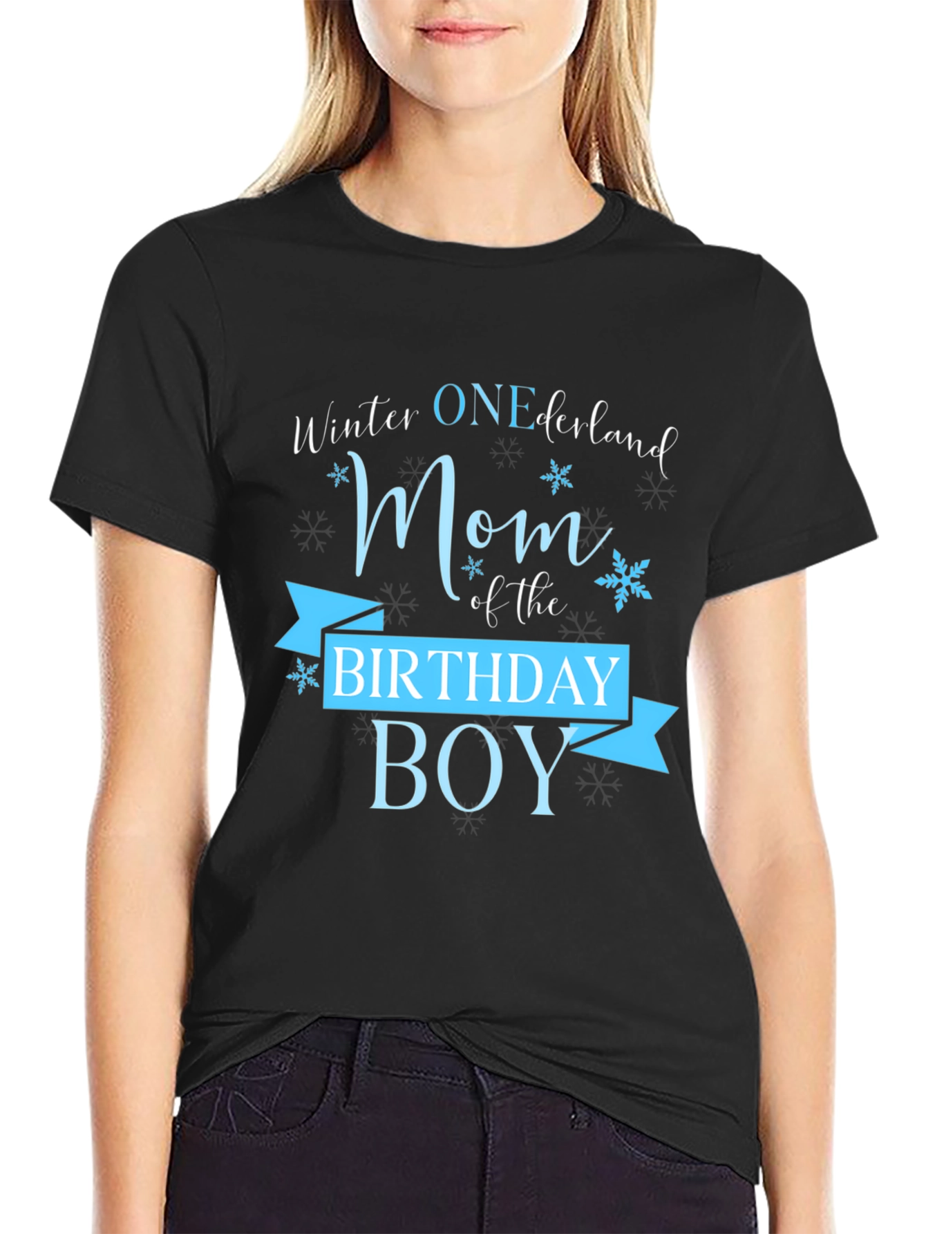 Winter ONEderland Mom Birthday Boy T-Shirt