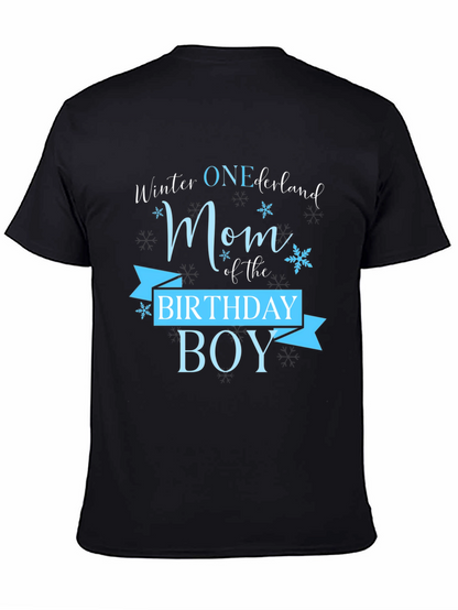 Winter ONEderland Mom Birthday Boy T-Shirt