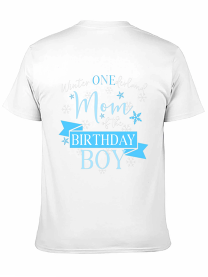 Winter ONEderland Mom Birthday Boy T-Shirt