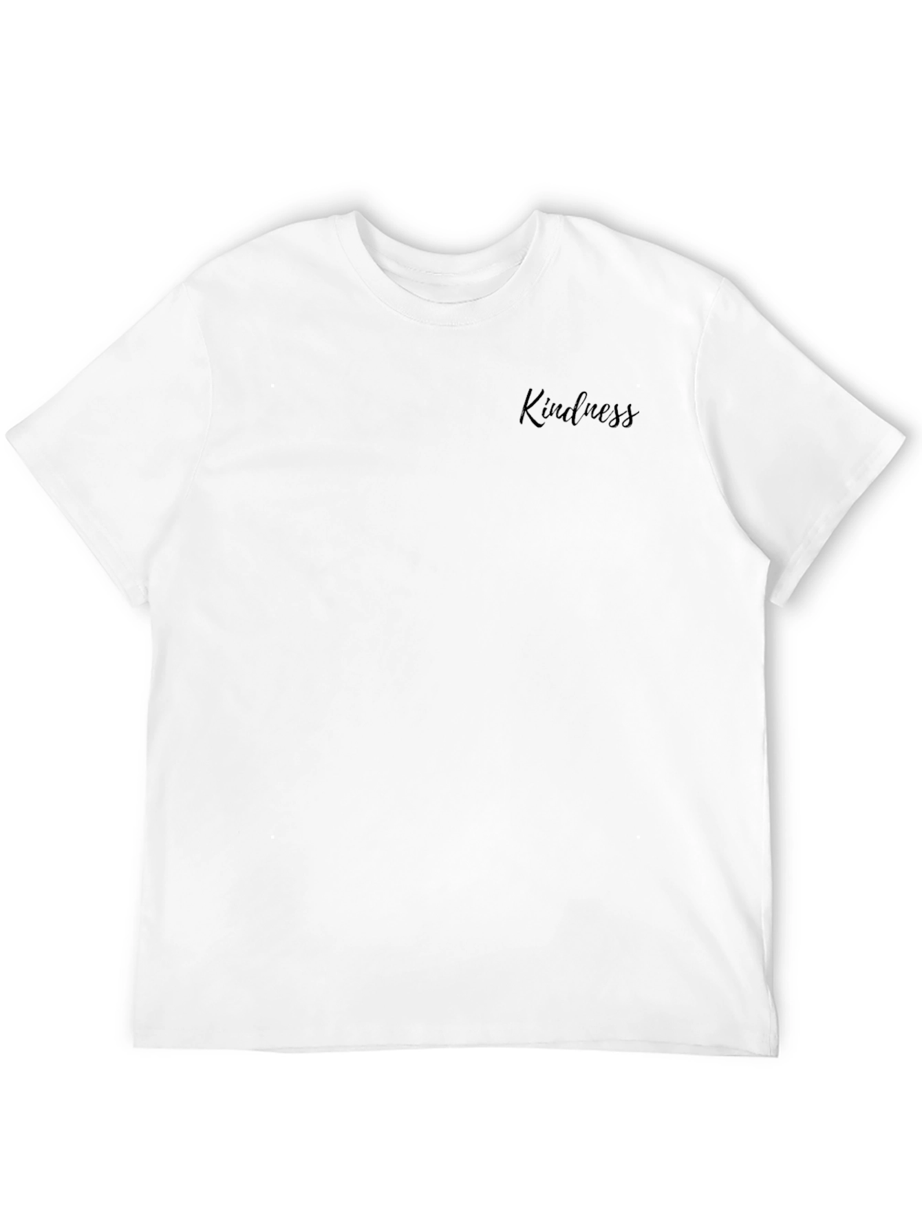 Kindness Script Black Crew Neck T-Shirt