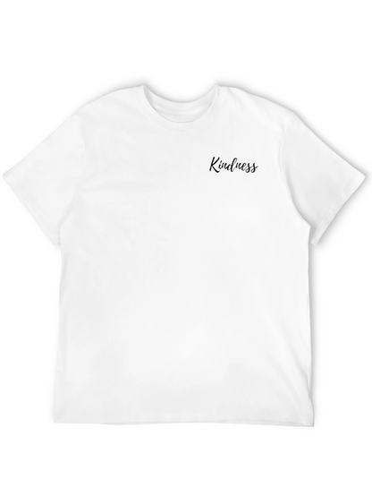 Kindness Script Black Crew Neck T-Shirt