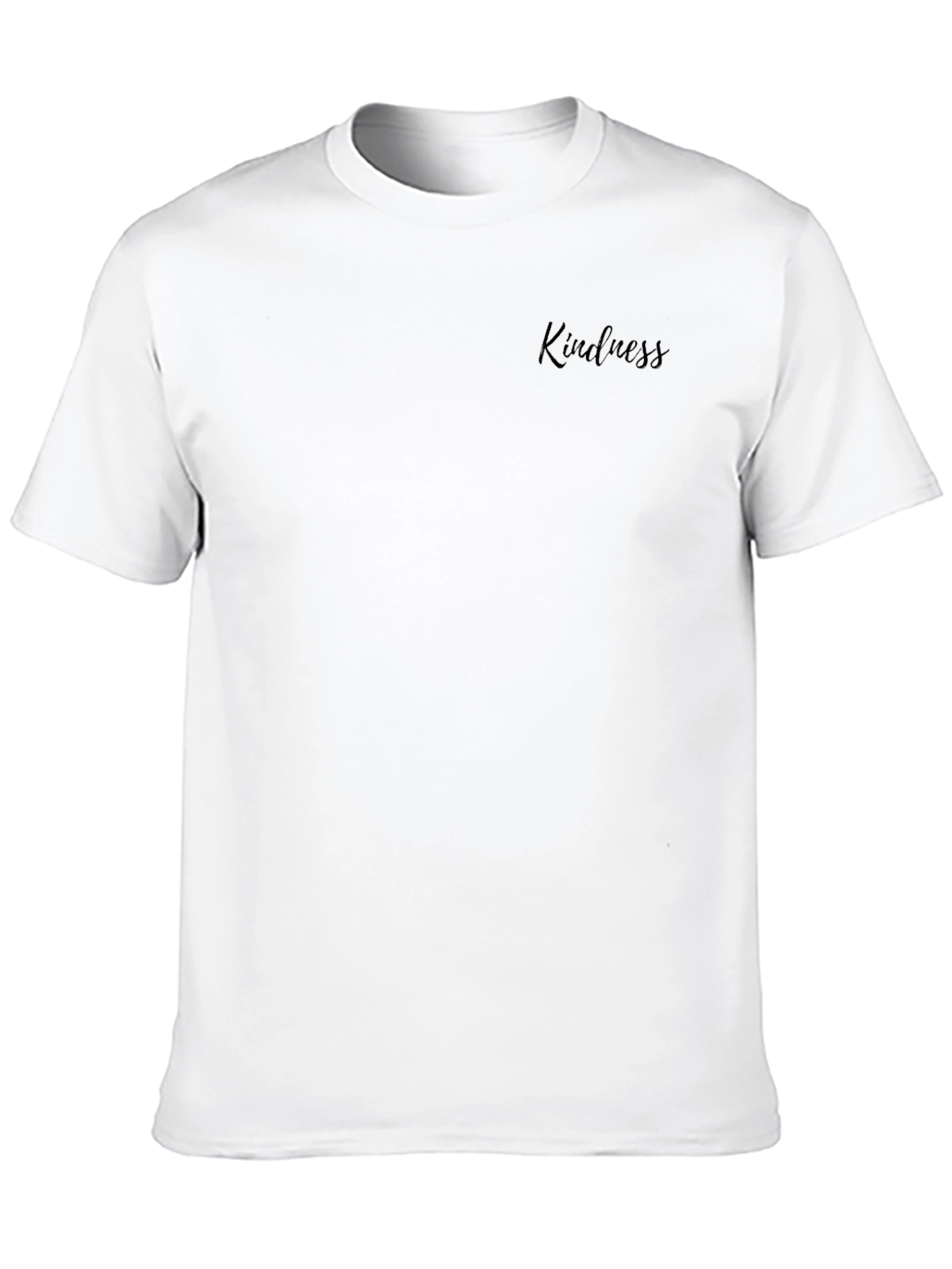 Kindness Script Black Crew Neck T-Shirt