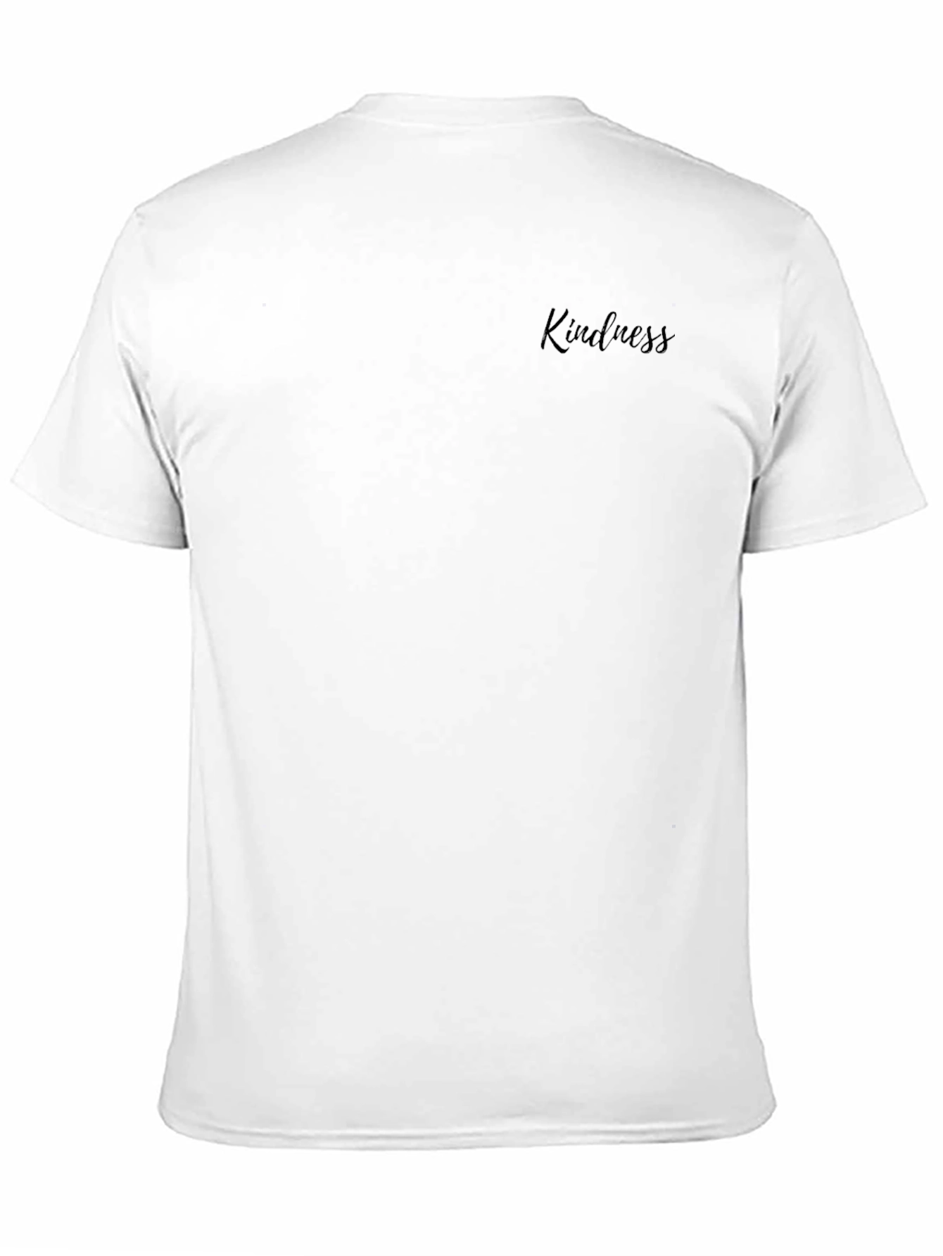 Kindness Script Black Crew Neck T-Shirt