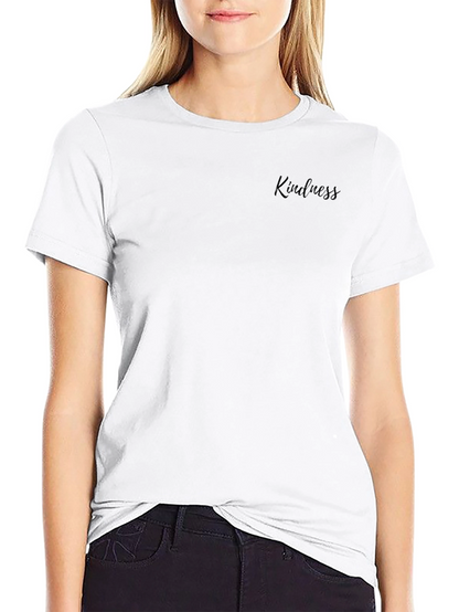 Kindness Script Black Crew Neck T-Shirt