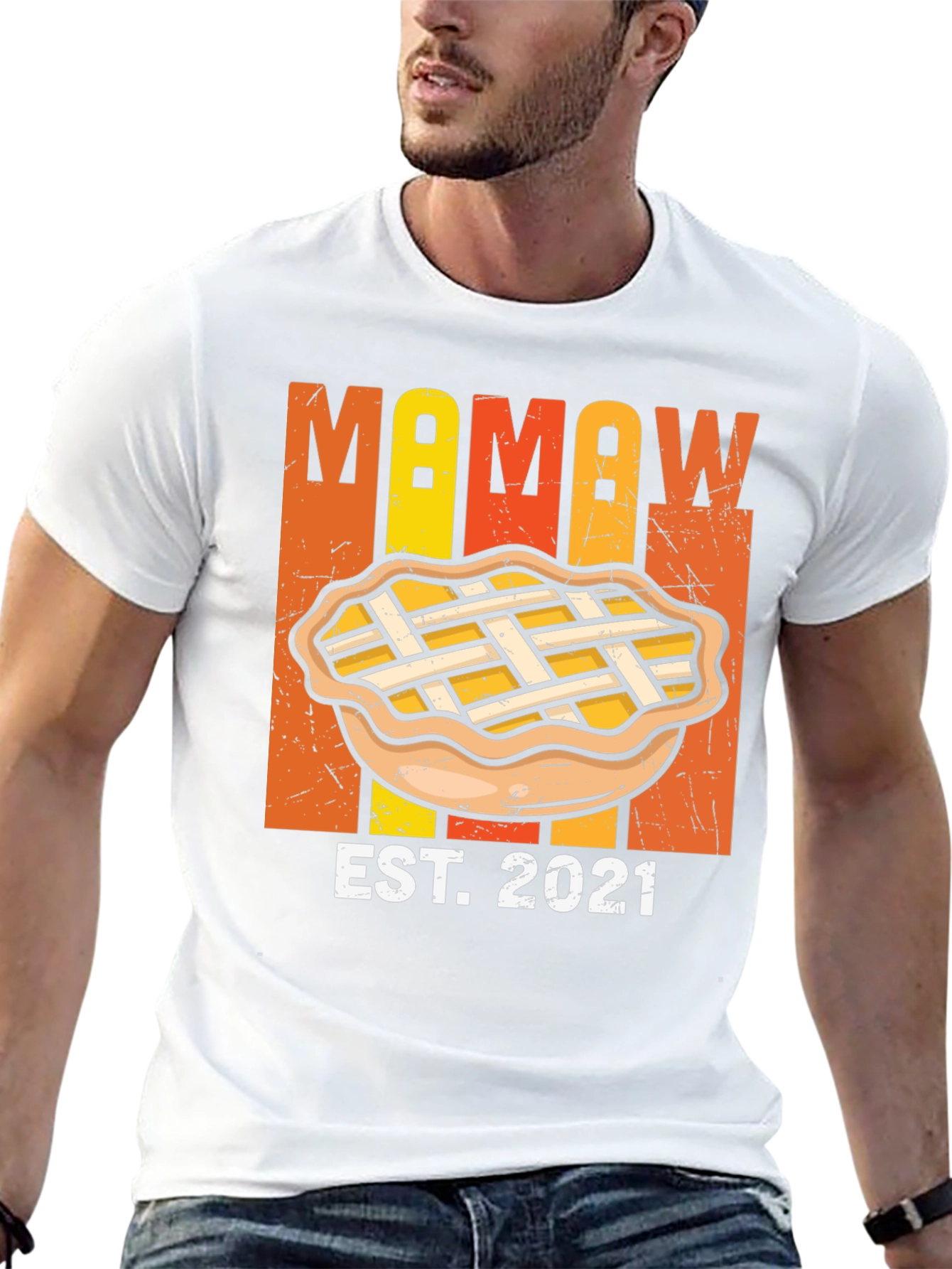 Mamaw Est. 2021 Pie T-Shirt